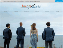 Tablet Screenshot of frictionquartet.com
